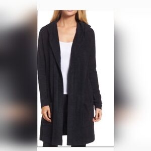 Barefoot Dreams Cozychic Lite Coastal Hooded Cardigan, size xs/s